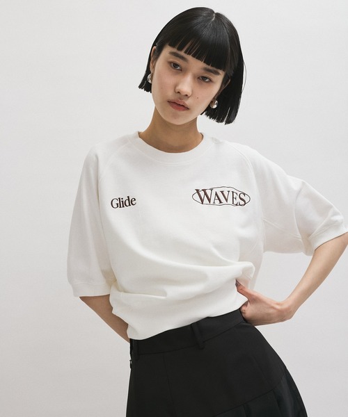 セール】【サステナブル】ハーフスリーブスウェット（スウェット