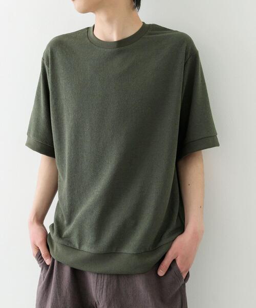 ITEMS URBANRESEARCH(アイテムズ アーバンリサーチ)の「クレープジョーゼットクルーネック Tシャツ(Tシャツ/カットソー・メンズ・ベージュ/チャコールグレー/カーキ/ブラック・SMALL/MEDIUM/LARGE)」の18枚目の写真