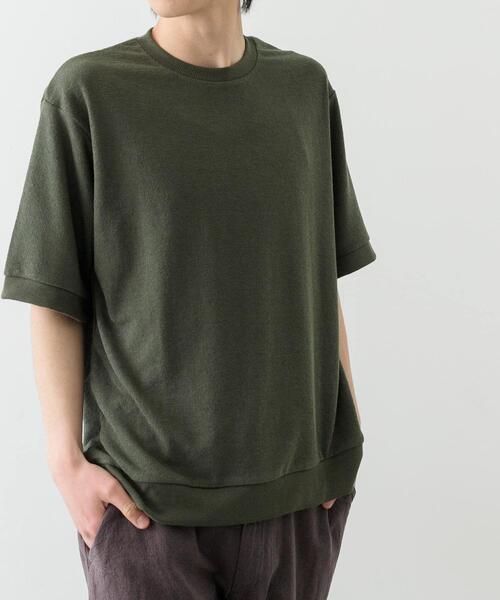 ITEMS URBANRESEARCH(アイテムズ アーバンリサーチ)の「クレープジョーゼットクルーネック Tシャツ(Tシャツ/カットソー・メンズ・ベージュ/チャコールグレー/カーキ/ブラック・SMALL/MEDIUM/LARGE)」の19枚目の写真