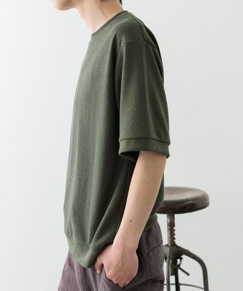 ITEMS URBANRESEARCH(アイテムズ アーバンリサーチ)の「クレープジョーゼットクルーネック Tシャツ(Tシャツ/カットソー・メンズ・ベージュ/チャコールグレー/カーキ/ブラック・SMALL/MEDIUM/LARGE)」の20枚目の写真