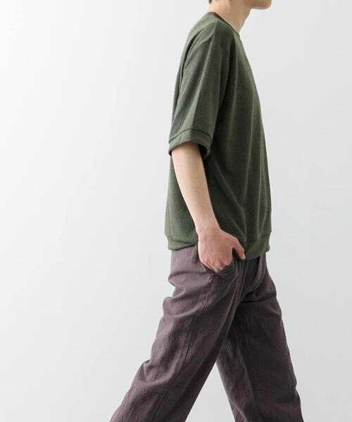 ITEMS URBANRESEARCH(アイテムズ アーバンリサーチ)の「クレープジョーゼットクルーネック Tシャツ(Tシャツ/カットソー・メンズ・ベージュ/チャコールグレー/カーキ/ブラック・SMALL/MEDIUM/LARGE)」の22枚目の写真