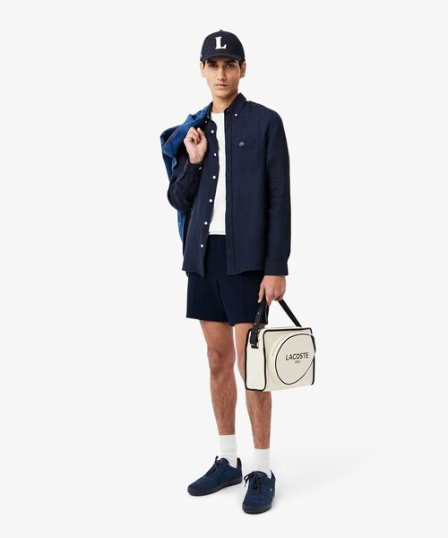 LACOSTE(ラコステ)の「リネンボタンダウン長袖シャツ(シャツ/ブラウス・メンズ・ネイビー/ホワイト/ライトブルー・38/39/40/41)」の11枚目の写真