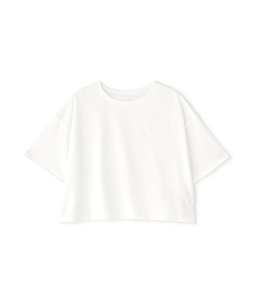 NATURAL BEAUTY BASIC（ナチュラルビューティーベーシック）の「◇メタルポイントクロップドＴシャツ（Tシャツ/カットソー・レディース・チャコールグレー/オフホワイト/ブルー・FREE）」の6枚目の写真