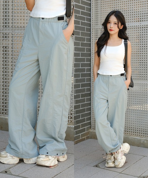 DURAS(デュラス)の「ナイロンスノーパンツ(カーゴパンツ・レディース・グリーン/ベージュ/チャコール・SMALL/MEDIUM)」の3枚目の写真