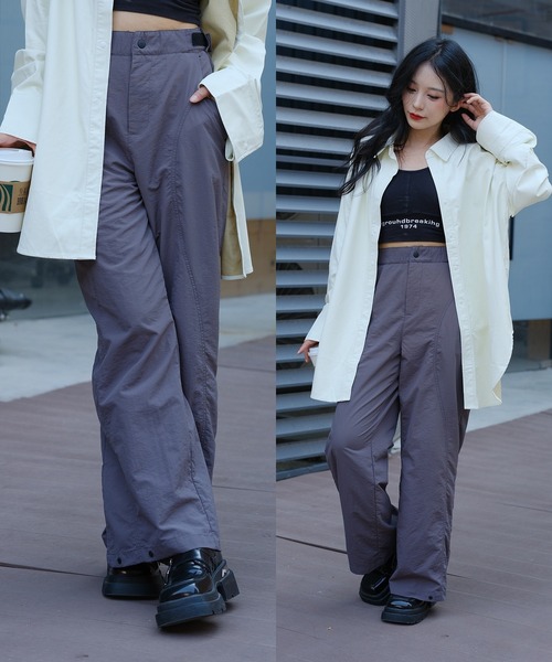DURAS(デュラス)の「ナイロンスノーパンツ(カーゴパンツ・レディース・グリーン/ベージュ/チャコール・SMALL/MEDIUM)」の2枚目の写真