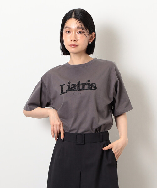 COMME CA ISM(コムサイズム)の「レース刺しゅう Tシャツ(Tシャツ/カットソー・レディース・ベージュ/ブラック/アイボリー/グレー・SMALL/LARGE/MEDIUM)」の6枚目の写真