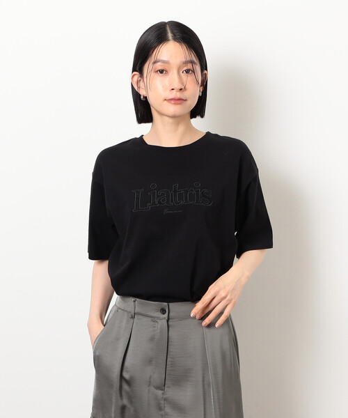 COMME CA ISM(コムサイズム)の「レース刺しゅう Tシャツ(Tシャツ/カットソー・レディース・ベージュ/ブラック/アイボリー/グレー・SMALL/LARGE/MEDIUM)」の9枚目の写真