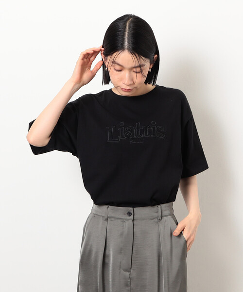 COMME CA ISM(コムサイズム)の「レース刺しゅう Tシャツ(Tシャツ/カットソー・レディース・ベージュ/ブラック/アイボリー/グレー・SMALL/LARGE/MEDIUM)」の10枚目の写真