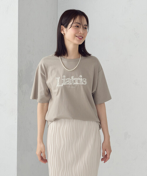 COMME CA ISM(コムサイズム)の「レース刺しゅう Tシャツ(Tシャツ/カットソー・レディース・ベージュ/ブラック/アイボリー/グレー・SMALL/LARGE/MEDIUM)」の16枚目の写真