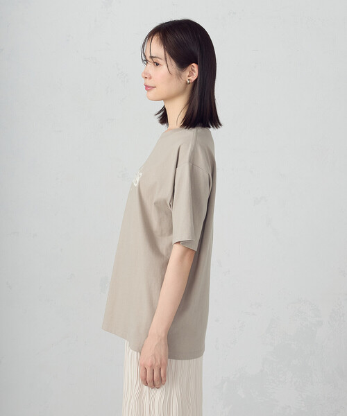 COMME CA ISM(コムサイズム)の「レース刺しゅう Tシャツ(Tシャツ/カットソー・レディース・ベージュ/ブラック/アイボリー/グレー・SMALL/LARGE/MEDIUM)」の20枚目の写真