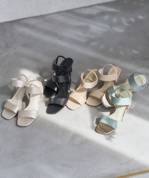 LE TALON（ルタロン）の「《追加》6cmゴムストラップサンダル（サンダル・レディース・ベージュ/カーキ/ブラック系その他/シルバー・LARGE/X-SMALL/X-LARGE/MEDIUM/SMALL）」の5枚目の写真