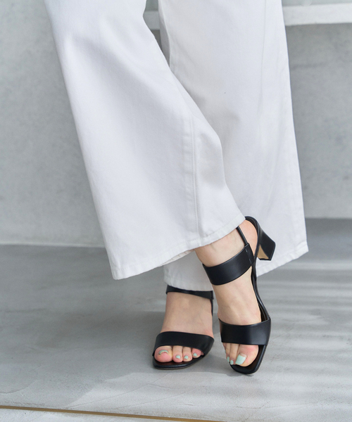 LE TALON（ルタロン）の「《追加》6cmゴムストラップサンダル（サンダル・レディース・ベージュ/カーキ/ブラック系その他/シルバー・LARGE/X-SMALL/X-LARGE/MEDIUM/SMALL）」の8枚目の写真