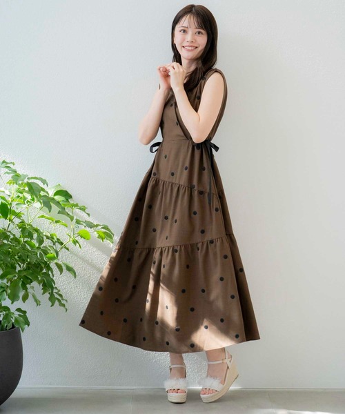 リネンタッチドットワンピ NOELA（ノエラ）の「【15周年】リネンタッチドットワンピ