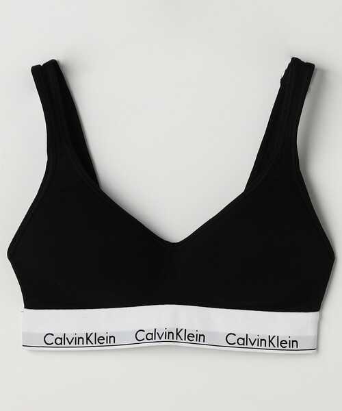 Calvin Klein Underwear（カルバンクラインアンダーウェア）の「Calvin Klein Underwear/カルバンクライン SCOOP BACK LL BRALET / QF5490 / スクープ バック ライトリー ラインド ブラレット（スポーツブラ・レディース・ブラック/グレー・SMALL）」の2枚目の写真