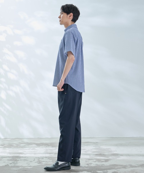 Arnold Palmer（アーノルドパーマー）の「ギンガムチェック 半袖 シャツ（シャツ/ブラウス・メンズ・ブラック/ネイビー/グリーン・M/L/LL）」の12枚目の写真