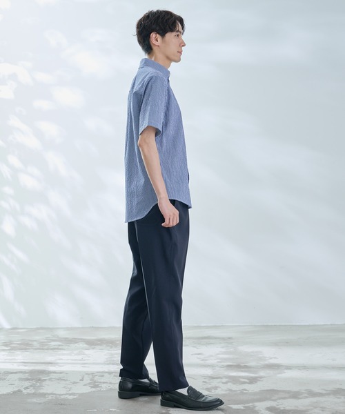 Arnold Palmer（アーノルドパーマー）の「ギンガムチェック 半袖 シャツ（シャツ/ブラウス・メンズ・ブラック/ネイビー/グリーン・M/L/LL）」の10枚目の写真