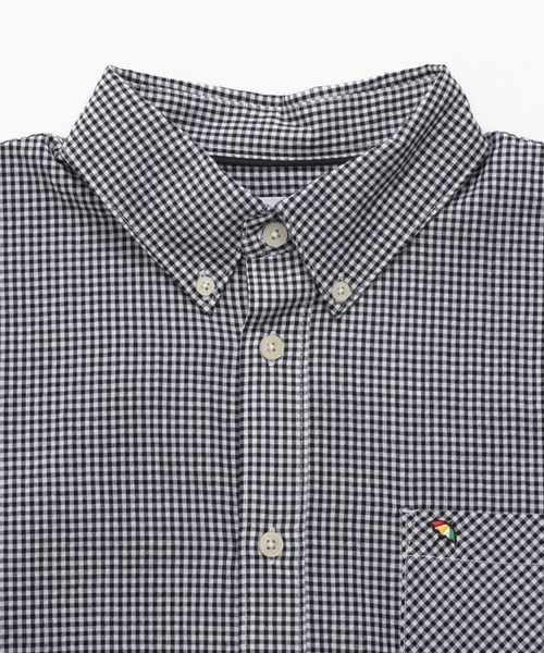 Arnold Palmer（アーノルドパーマー）の「ギンガムチェック 半袖 シャツ（シャツ/ブラウス・メンズ・ブラック/ネイビー/グリーン・M/L/LL）」の15枚目の写真