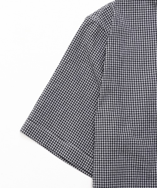 Arnold Palmer（アーノルドパーマー）の「ギンガムチェック 半袖 シャツ（シャツ/ブラウス・メンズ・ブラック/ネイビー/グリーン・M/L/LL）」の18枚目の写真