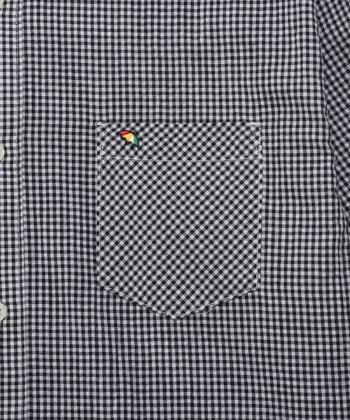 Arnold Palmer（アーノルドパーマー）の「ギンガムチェック 半袖 シャツ（シャツ/ブラウス・メンズ・ブラック/ネイビー/グリーン・M/L/LL）」の17枚目の写真