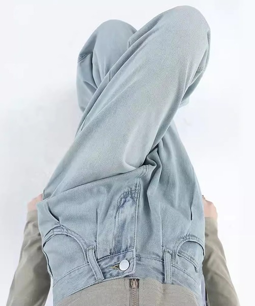 MAISON DE THERESE（メゾン ド テレーズ）の「ハイウエスト ボーイフレンドデニム（デニムパンツ・レディース・ベージュ/インディゴブルー/ライトブルー/ホワイト/ブルー・S/M/L/XS/XL/XX-LARGE/X-LARGE）」の8枚目の写真