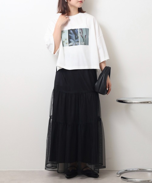 セール】hunch 紫外線で色が変わる。フォトプリント ロゴTシャツ