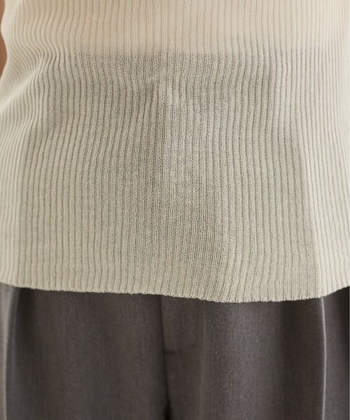 ANGIE（アンジー）の「配色デザイン リブ ニット（ニット/セーター・レディース・アイボリー/杢グレー/ダークグレー・FREE）」の14枚目の写真