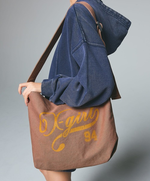 セール】LOGO AND NUMBER MESSENGER BAG（ショルダーバッグ）｜X-girl