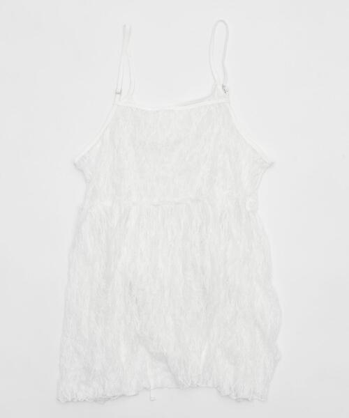 WEGO(ウィゴー)の「WEGO/ドロストデザインレースキャミワンピ(ワンピース・レディース・ホワイト・FREE)」の7枚目の写真