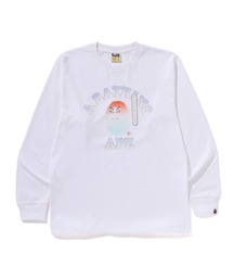 APE CROSSBONE COLLEGE LS TEE（Tシャツ/カットソー）｜A