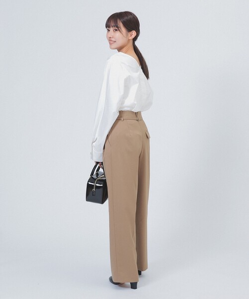 Demi-Luxe BEAMS（デミルクス ビームス）の「【1/9再値下げ】バックオープン コットンブラウス（シャツ/ブラウス・レディース・ブラック系その他4/ホワイト・ONE SIZE）」の4枚目の写真