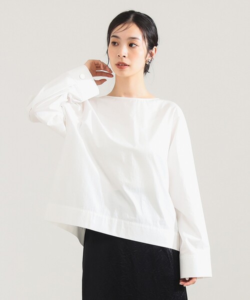 Demi-Luxe BEAMS（デミルクス ビームス）の「【1/9再値下げ】バックオープン コットンブラウス（シャツ/ブラウス・レディース・ブラック系その他4/ホワイト・ONE SIZE）」の11枚目の写真