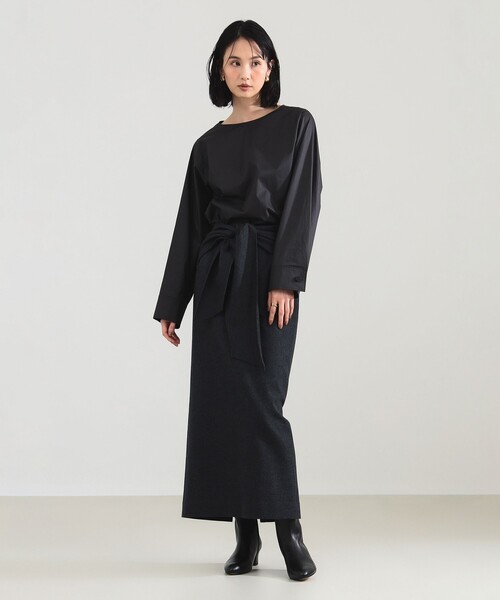 Demi-Luxe BEAMS（デミルクス ビームス）の「【1/9再値下げ】バックオープン コットンブラウス（シャツ/ブラウス・レディース・ブラック系その他4/ホワイト・ONE SIZE）」の14枚目の写真