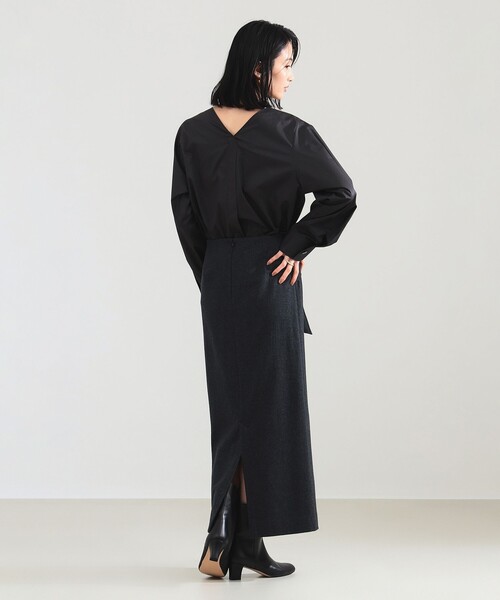 Demi-Luxe BEAMS（デミルクス ビームス）の「【1/9再値下げ】バックオープン コットンブラウス（シャツ/ブラウス・レディース・ブラック系その他4/ホワイト・ONE SIZE）」の15枚目の写真