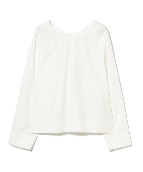 Demi-Luxe BEAMS（デミルクス ビームス）の「【1/9再値下げ】バックオープン コットンブラウス（シャツ/ブラウス・レディース・ブラック系その他4/ホワイト・ONE SIZE）」の18枚目の写真