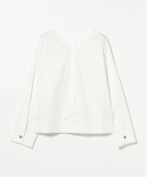 Demi-Luxe BEAMS（デミルクス ビームス）の「【1/9再値下げ】バックオープン コットンブラウス（シャツ/ブラウス・レディース・ブラック系その他4/ホワイト・ONE SIZE）」の20枚目の写真