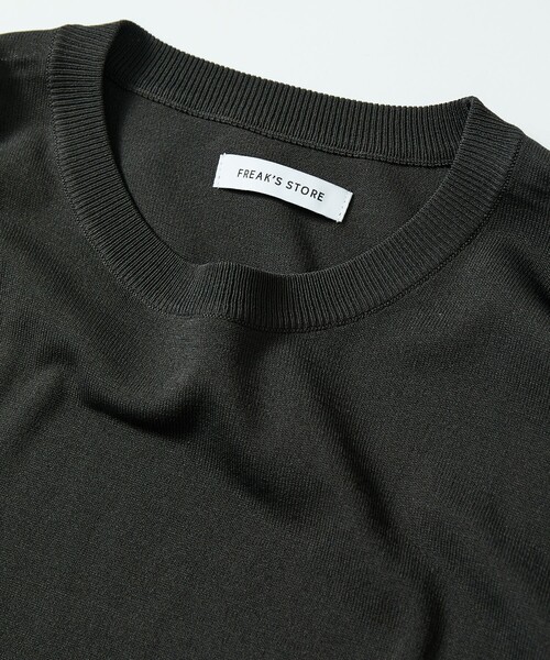 FREAK'S STORE(フリークスストア)の「SUPER ICE CREW NECK KNIT TEE/スーパーアイス クルーネック ニットTシャツ(ニット/セーター・メンズ・ブルー/ブラック/ブラウン/チャコール・MEDIUM/LARGE)」の5枚目の写真
