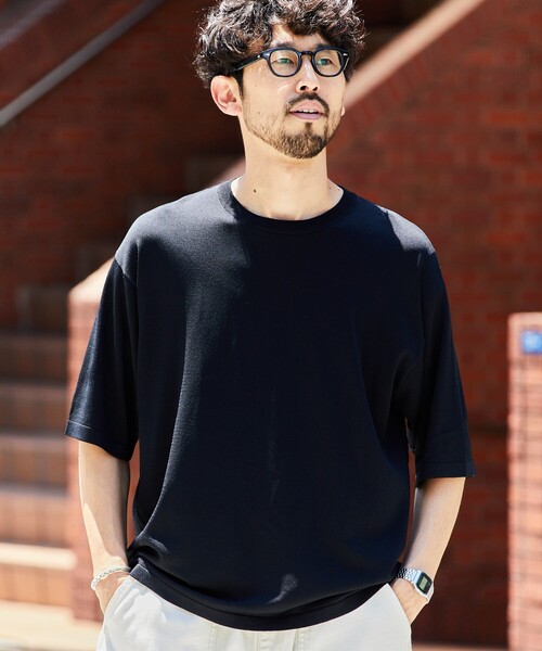 FREAK'S STORE(フリークスストア)の「SUPER ICE CREW NECK KNIT TEE/スーパーアイス クルーネック ニットTシャツ(ニット/セーター・メンズ・ブルー/ブラック/ブラウン/チャコール・MEDIUM/LARGE)」の13枚目の写真