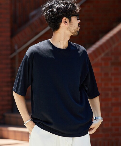 FREAK'S STORE(フリークスストア)の「SUPER ICE CREW NECK KNIT TEE/スーパーアイス クルーネック ニットTシャツ(ニット/セーター・メンズ・ブルー/ブラック/ブラウン/チャコール・MEDIUM/LARGE)」の16枚目の写真
