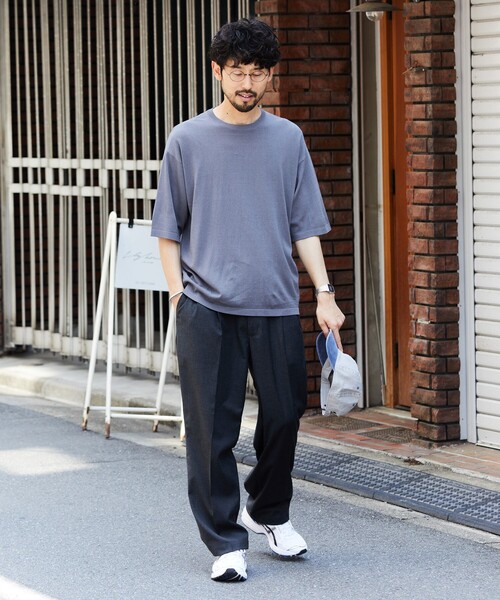 FREAK'S STORE(フリークスストア)の「SUPER ICE CREW NECK KNIT TEE/スーパーアイス クルーネック ニットTシャツ(ニット/セーター・メンズ・ブルー/ブラック/ブラウン/チャコール・MEDIUM/LARGE)」の17枚目の写真