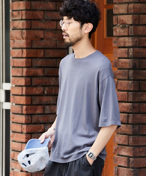 FREAK'S STORE(フリークスストア)の「SUPER ICE CREW NECK KNIT TEE/スーパーアイス クルーネック ニットTシャツ(ニット/セーター・メンズ・ブルー/ブラック/ブラウン/チャコール・MEDIUM/LARGE)」の19枚目の写真