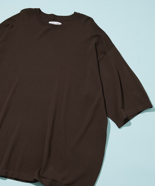 FREAK'S STORE(フリークスストア)の「SUPER ICE CREW NECK KNIT TEE/スーパーアイス クルーネック ニットTシャツ(ニット/セーター・メンズ・ブルー/ブラック/ブラウン/チャコール・MEDIUM/LARGE)」の22枚目の写真