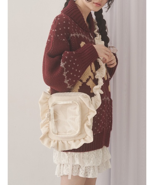 merry jenny（メリージェニー）の「<ぬい活>お花のぬいぐるみショルダーバッグ（ショルダーバッグ・レディース・ピンク/イエロー/ブルー/アイボリー・FREE）」の2枚目の写真