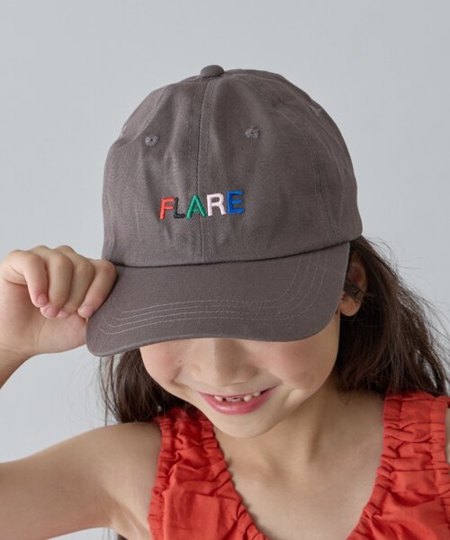 CIAOPANIC TYPY(チャオパニックティピー)の「【KIDS】アソート柄刺繍CAP(ハット・キッズ・アイボリー/ピンク/ブラウン/チャコールグレー・ONE SIZE)」の10枚目の写真