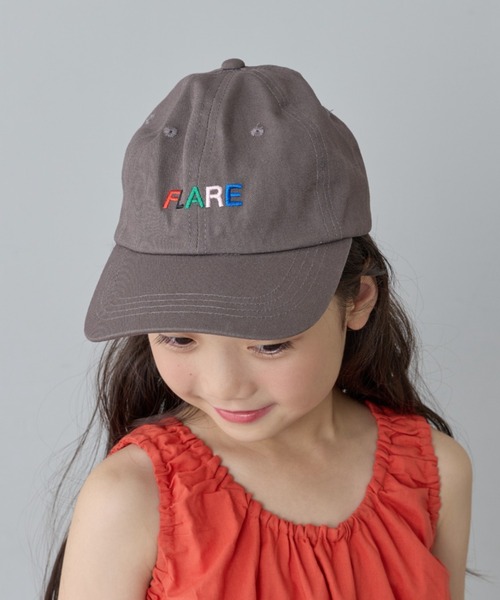 CIAOPANIC TYPY(チャオパニックティピー)の「【KIDS】アソート柄刺繍CAP(ハット・キッズ・アイボリー/ピンク/ブラウン/チャコールグレー・ONE SIZE)」の1枚目の写真