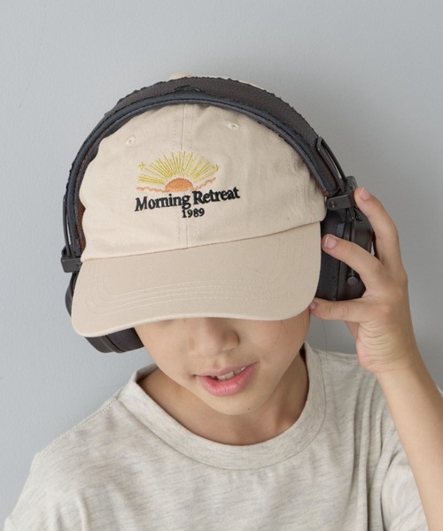 CIAOPANIC TYPY(チャオパニックティピー)の「【KIDS】アソート柄刺繍CAP(ハット・キッズ・アイボリー/ピンク/ブラウン/チャコールグレー・ONE SIZE)」の2枚目の写真