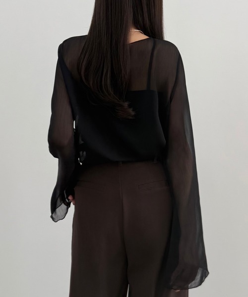 CENEA（セネア）の「シアートップス＋テーラードマーメイドジャンパースカートset（ジャンパースカート・レディース・ブラック/チャコール/モカ/ブラウン系その他/アイボリー・MEDIUM/SMALL/LARGE/X-LARGE）」の7枚目の写真