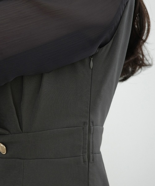 CENEA（セネア）の「シアートップス＋テーラードマーメイドジャンパースカートset（ジャンパースカート・レディース・ブラック/チャコール/モカ/ブラウン系その他/アイボリー・MEDIUM/SMALL/LARGE/X-LARGE）」の22枚目の写真