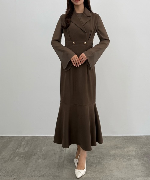 セール】シアートップス＋テーラードマーメイドジャンパー