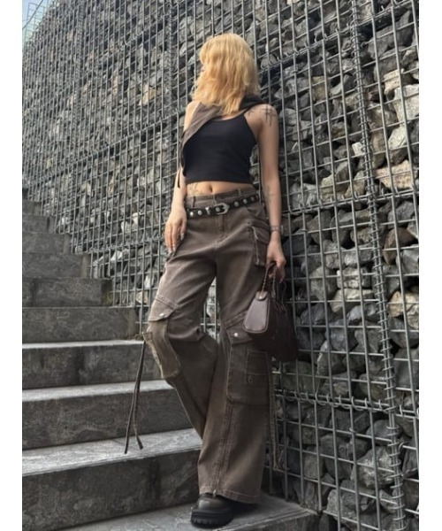 WIDE FLARE CARGO パンツ（カーゴパンツ）｜LAGUA GEM