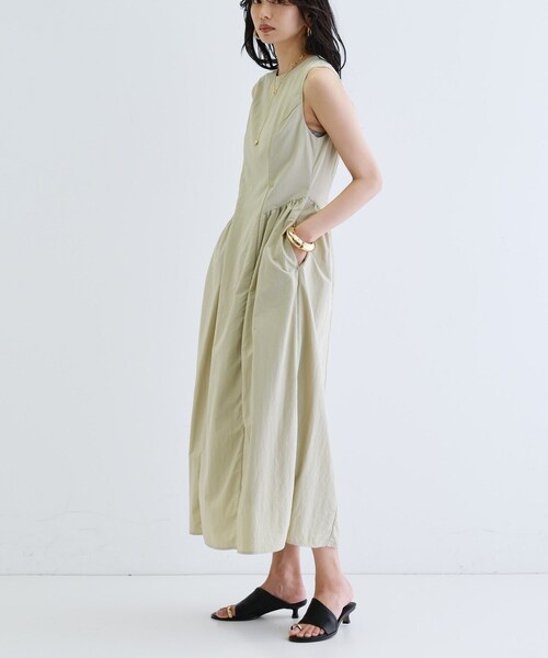 GALLEST(ギャレスト)の「ナイロンタスランワンピース(ワンピース・レディース・ブラック/ベージュ・38)」の6枚目の写真